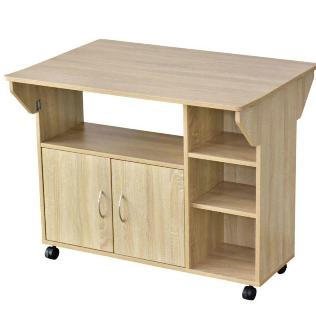 新品　バタフライ折りたたみ式カウンターテーブル収納たっぷり幅90cm