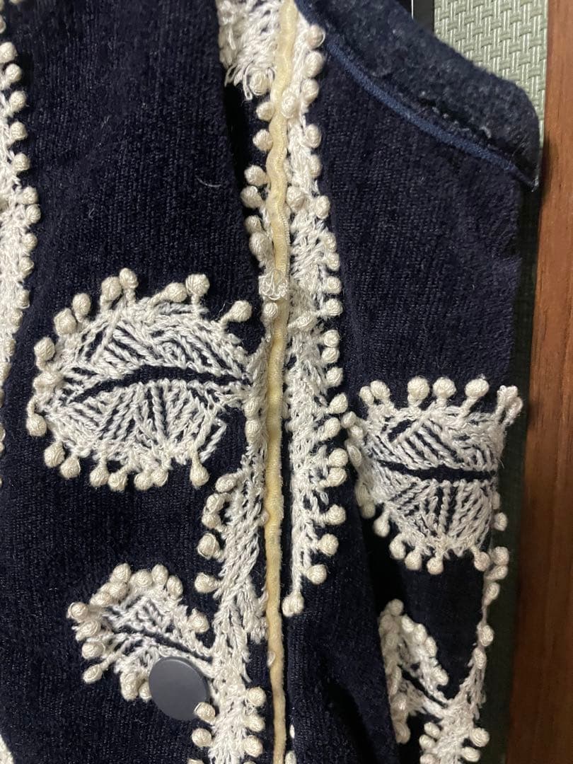 ✴︎ミナペルホネン frost garden ダウンベスト　ネイビー　38✴︎