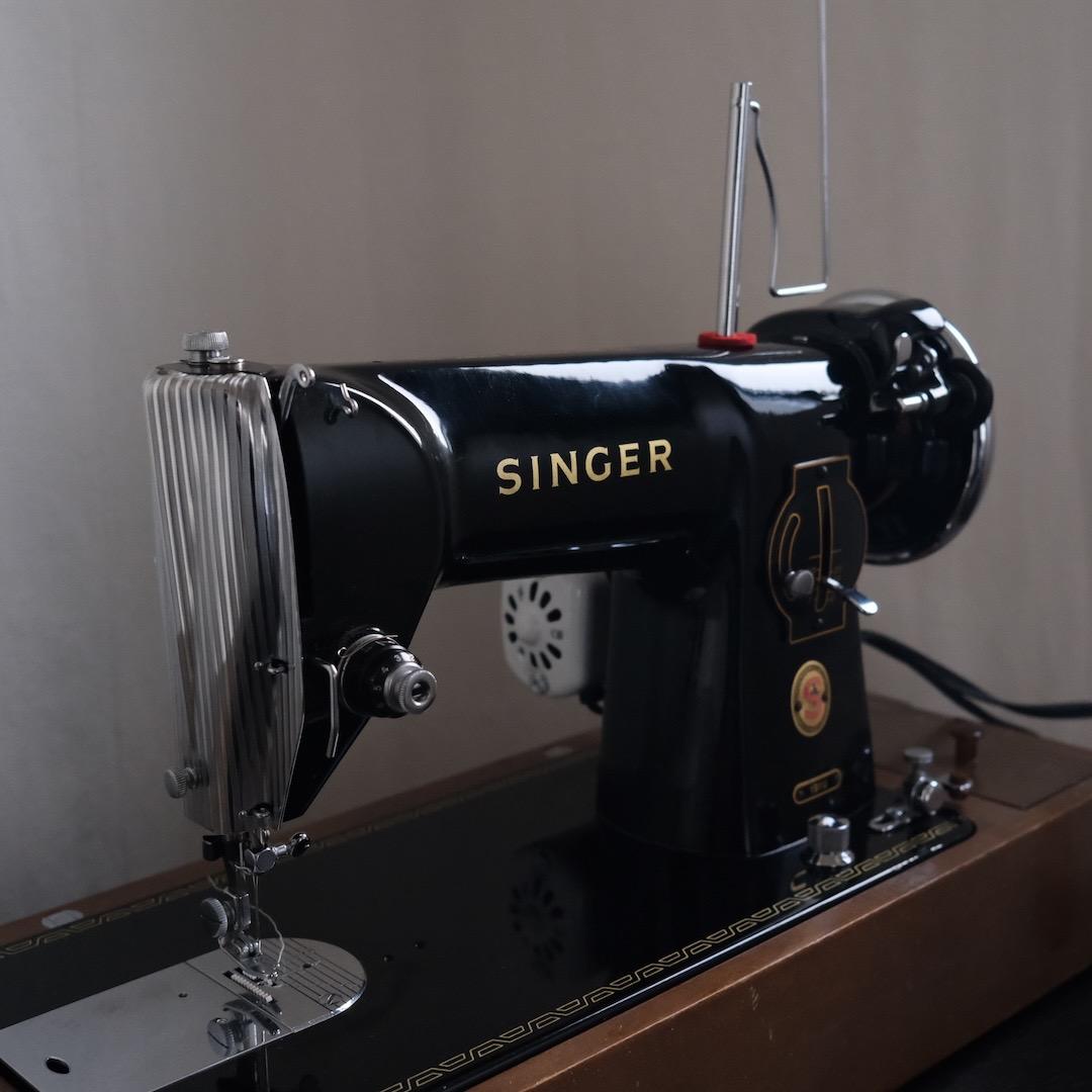 動作◎ SINGER シンガー　ミシン　191U アンティーク　ヴィンテージ