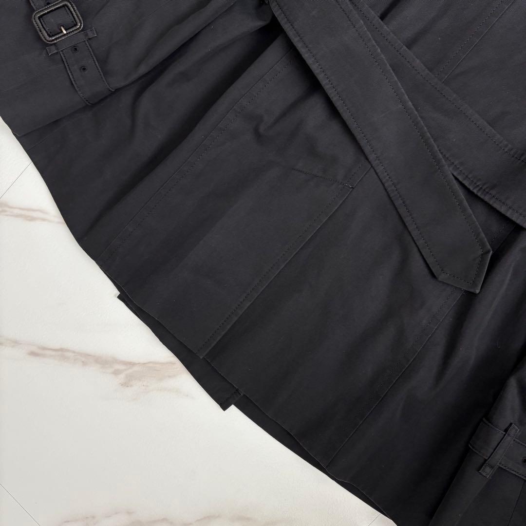 人気◆バーバリーロンドン ベルト付 トレンチコート ショート丈 9号 M
