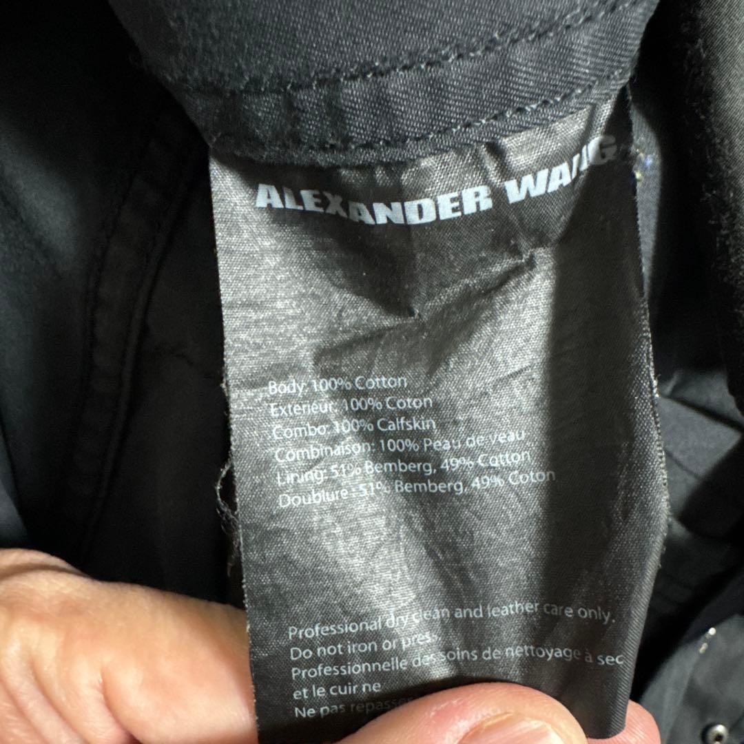 。*様 Alexander wang レザー 切り替え コート