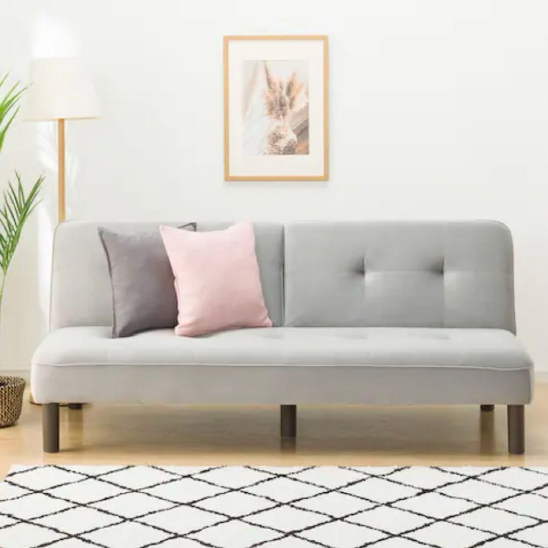 【2025年5月購入】ニトリ　ソファベッド　グレー　11月中旬に発送