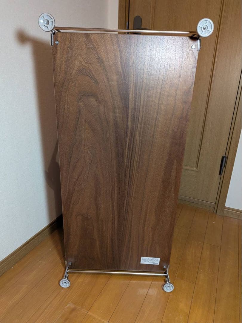 ■送料込■無印 ステンレスユニットシェルフ ウォールナット棚 収納 台