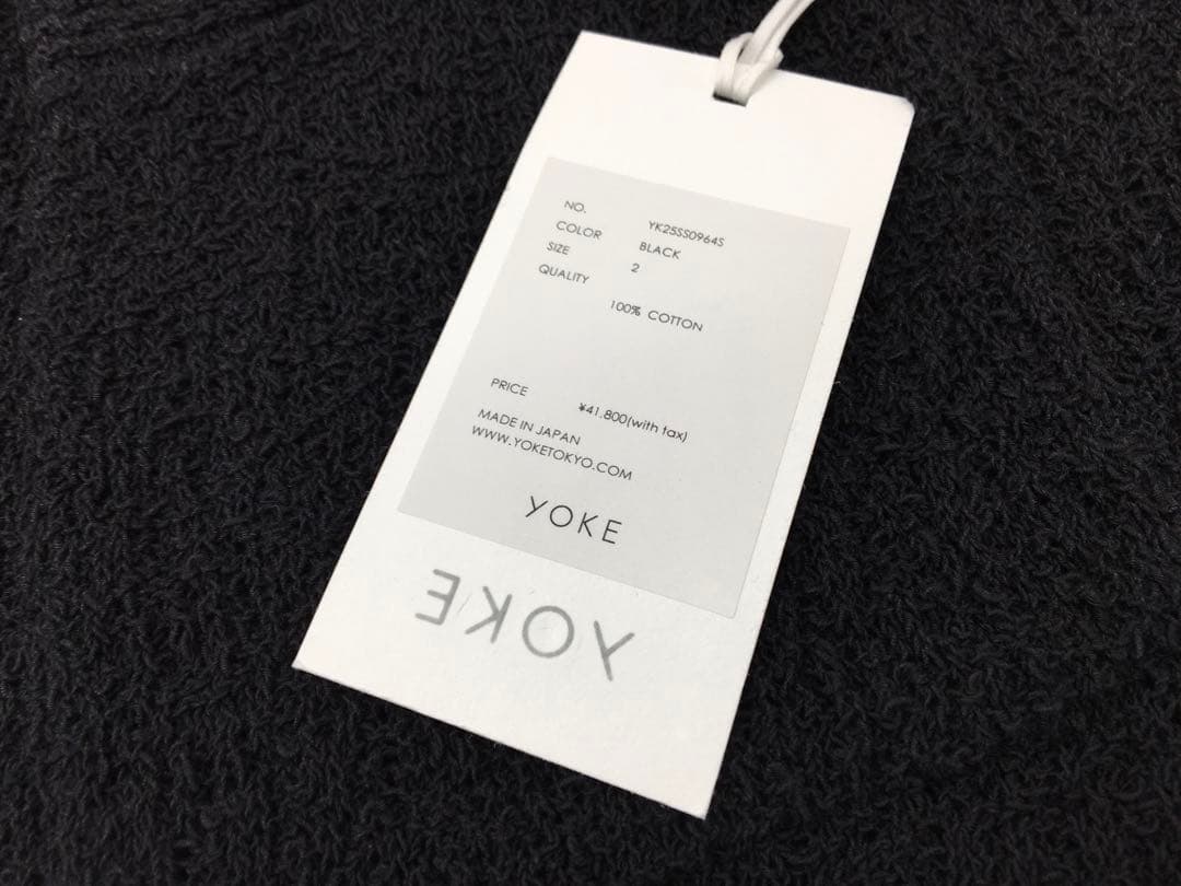 YOKE 25SS コットン シアー ニット オープンカラーシャツ