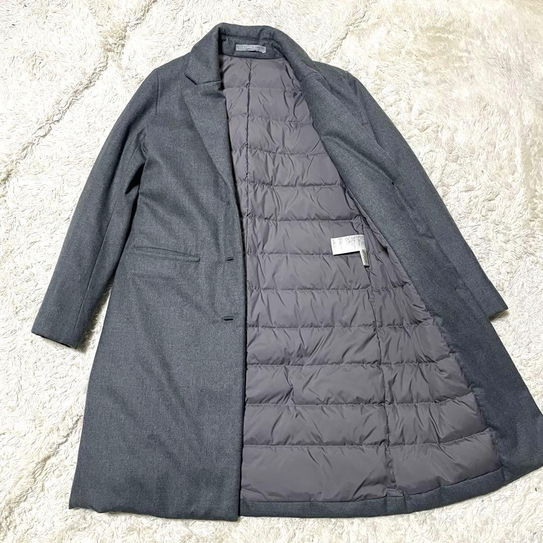美品 セオリーリュクス メルトンウール ダウン チェスターコート 38