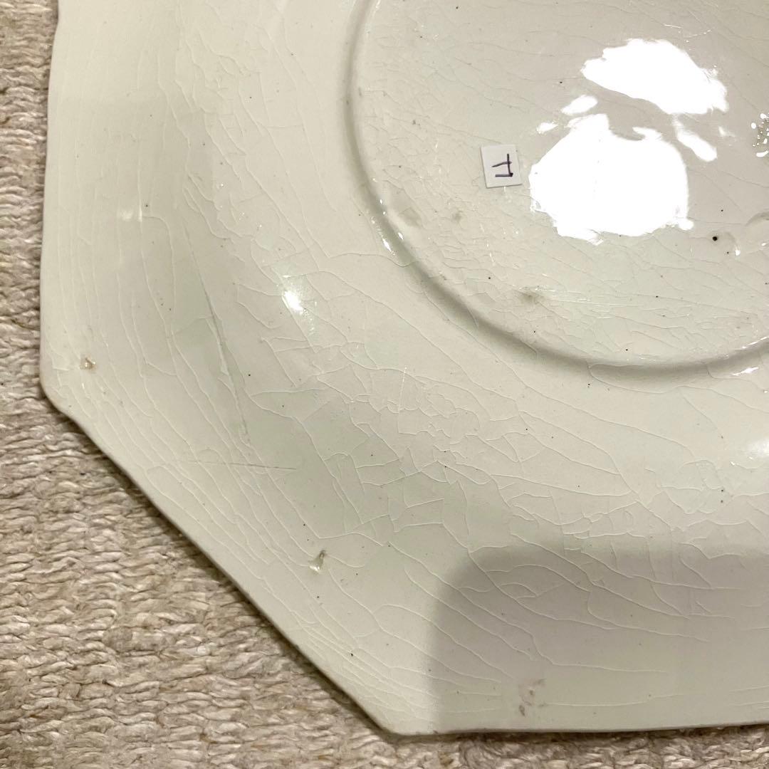 希少F＊クレイユ モントロー オクトゴナル ソーサー 皿 19cm アンティーク