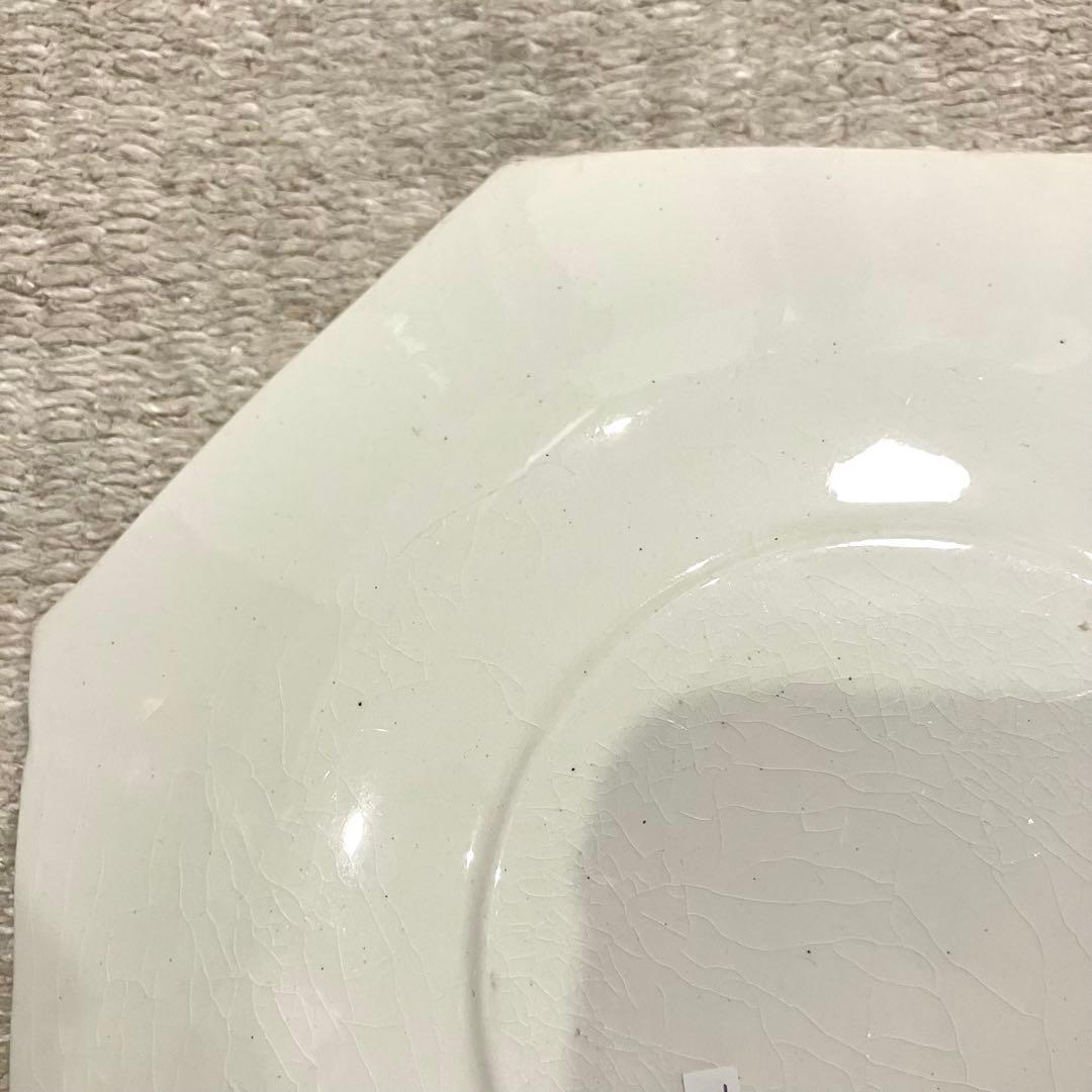 希少F＊クレイユ モントロー オクトゴナル ソーサー 皿 19cm アンティーク