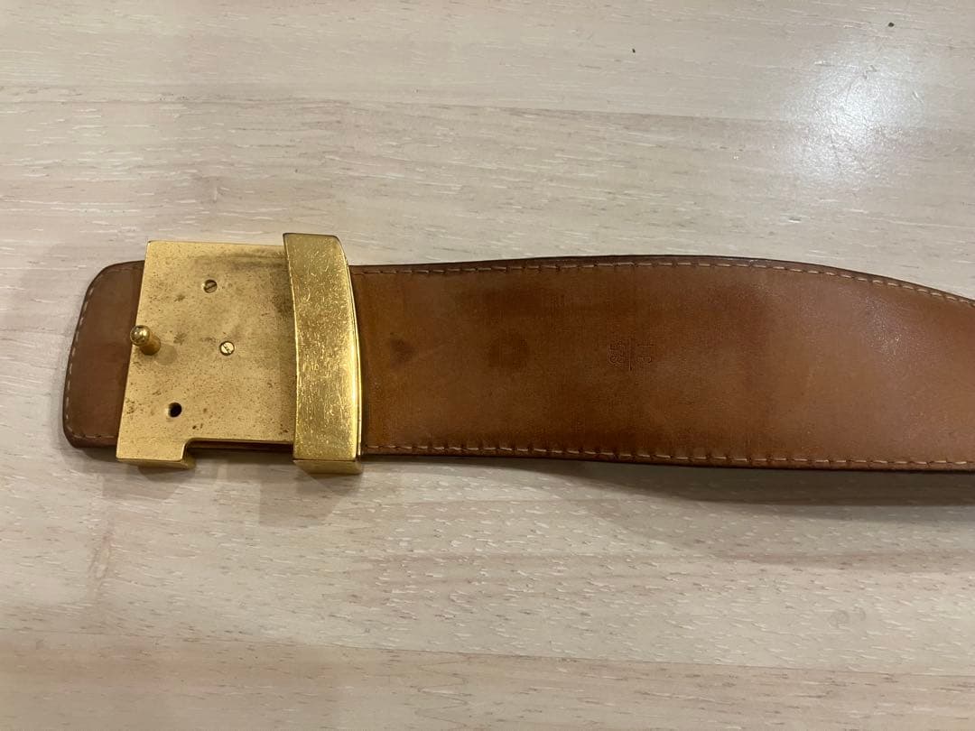 【最終値下げ】Louis Vuitton ブラウンレザーベルト