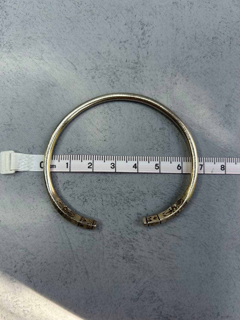 新品未使用　カレンシルバー　バングル　1018