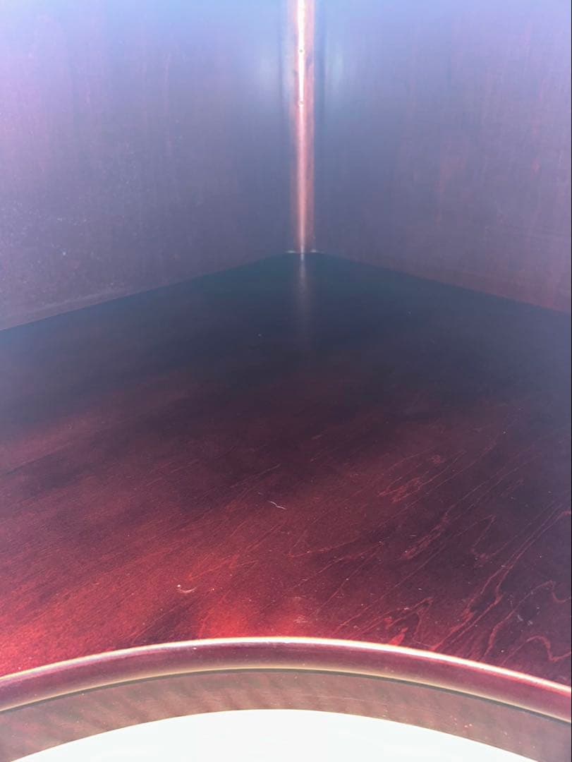 カリモク　コーナーキャビネット　アンティーク　古民家 家具　コーナーボード