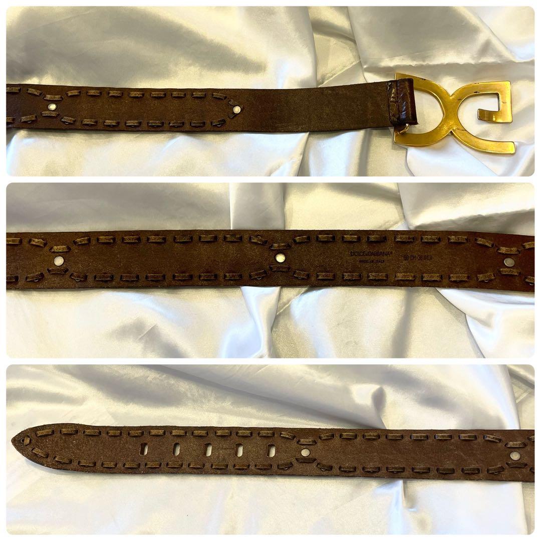 小物 DOLCE&GABBANA Leather belt studs dg
