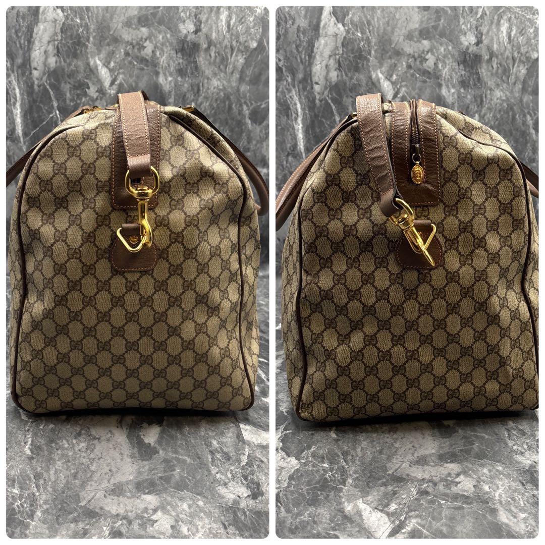 ✨美品✨GUCCI GG 2way ボストンバッグ ショルダー ブラウン ロゴ