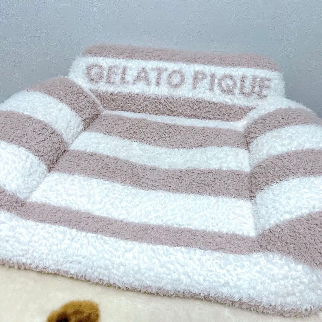 ジェラートピケ 犬猫用★ソファ型ベッド　ピンク美品★ジェラピケCAT&DOG完売