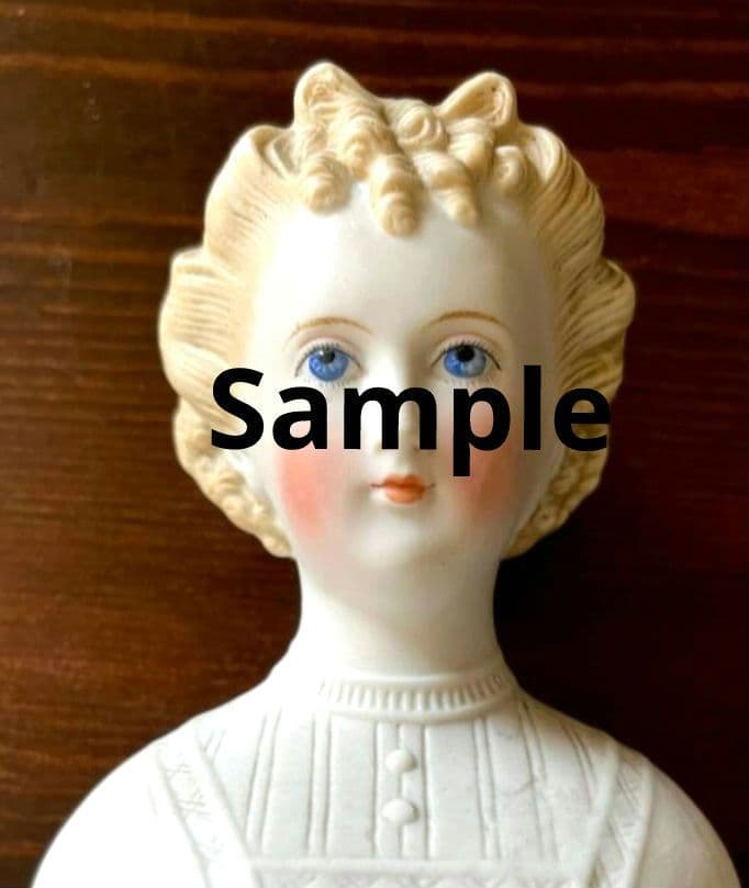 日曜迄◆希少＆刻印有 パリアンショルダーヘッドドール　チャイナヘッドドール