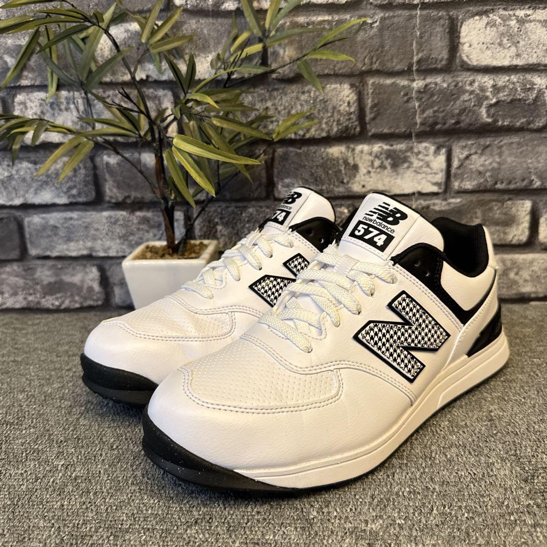 ニューバランス 574 レディース ゴルフシューズ ホワイト 24cm