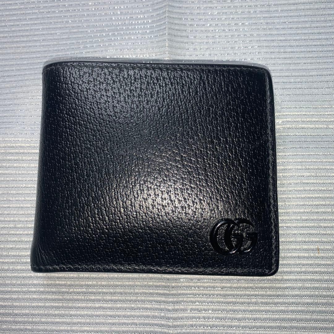 GUCCI グッチ 二つ折財布 GGマーモント ウォレット　折り財布