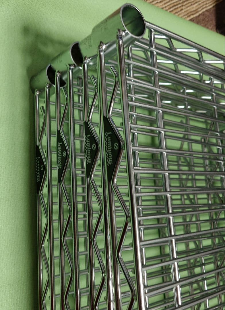 【棚板のみ】ルミナスラック25mm用シェルフ152cm×46cm　4枚セット