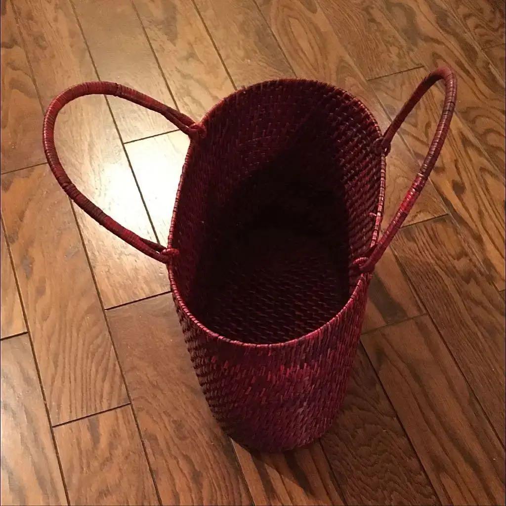 籐製バスケット 籠