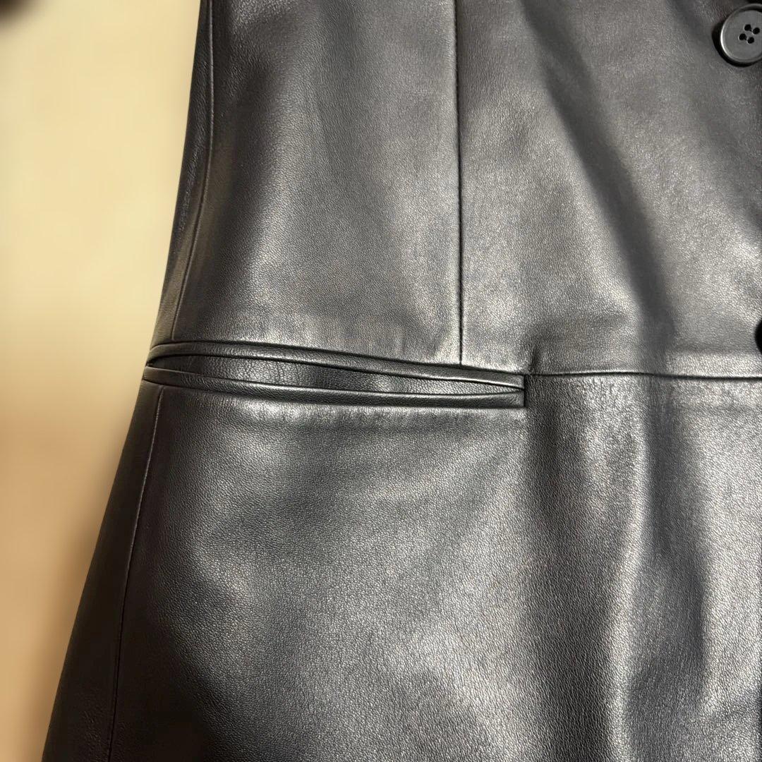 メ*1様 Emporio Armani ブラックレザージャケット　超美品