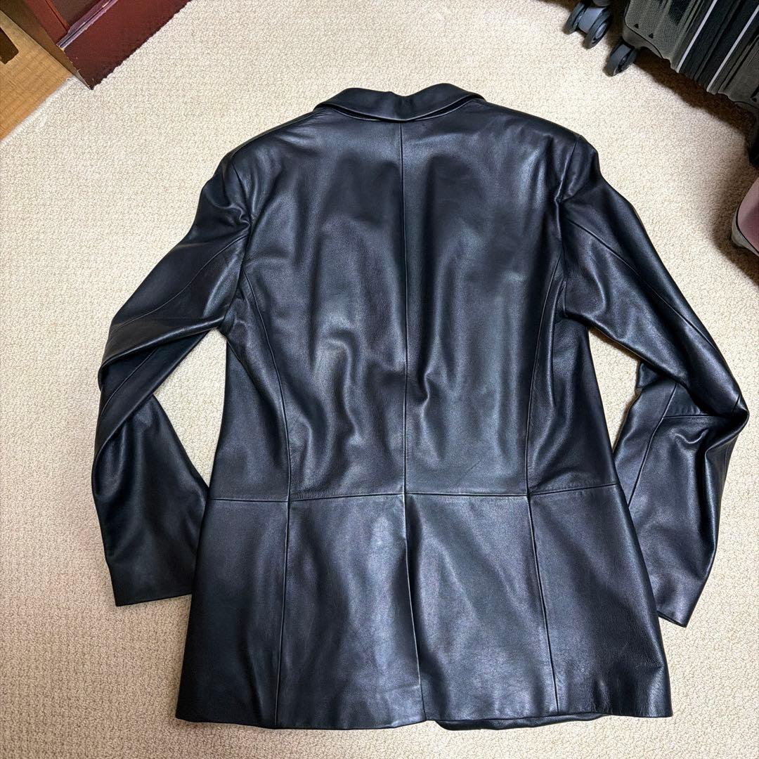 メ*1様 Emporio Armani ブラックレザージャケット　超美品