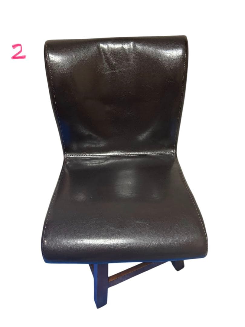 良品　モリシゲ 2脚セット アンティーク調 北欧風 回転チェア