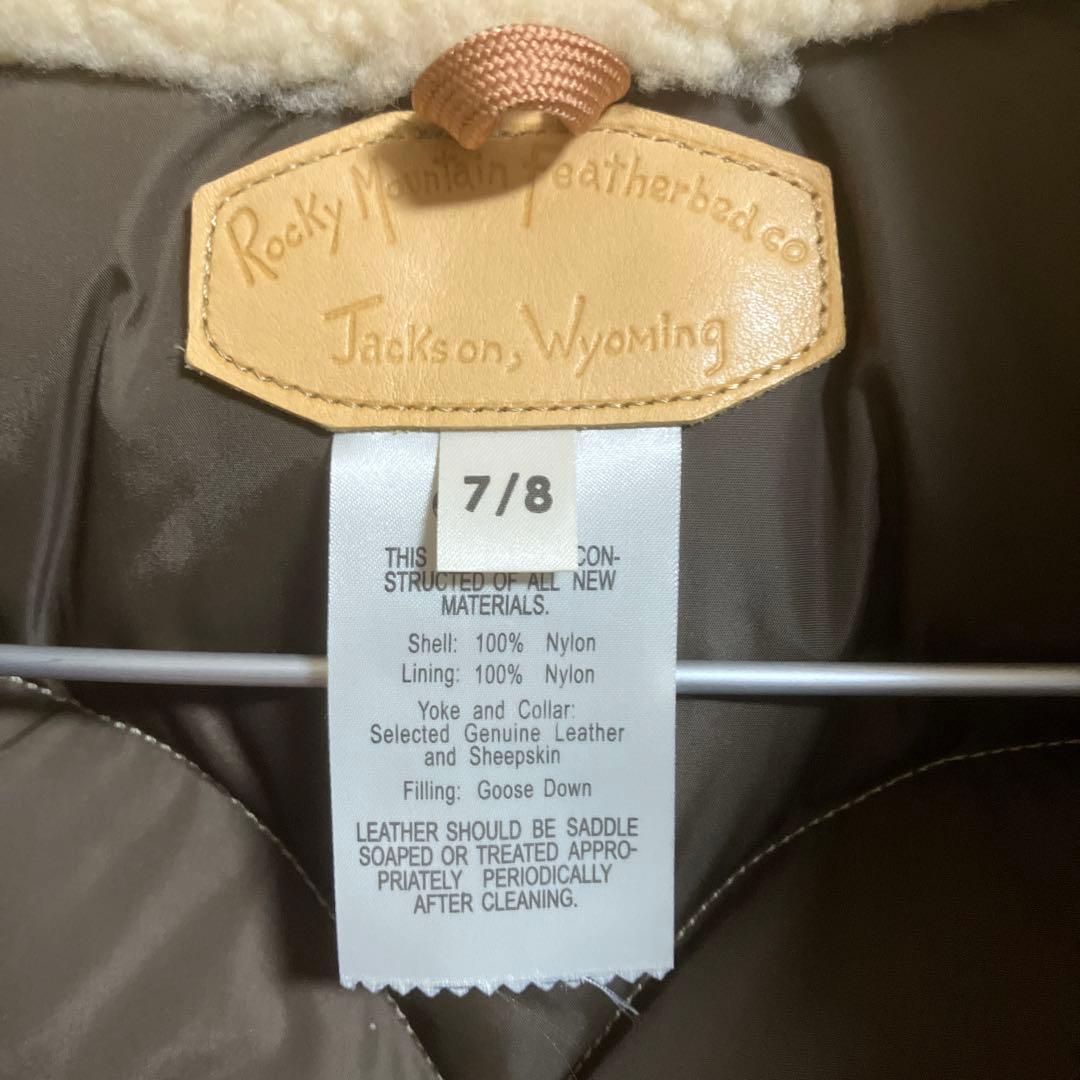 美品 ロッキーマウンテン フェザーベッド ダウンベスト ベージュ
