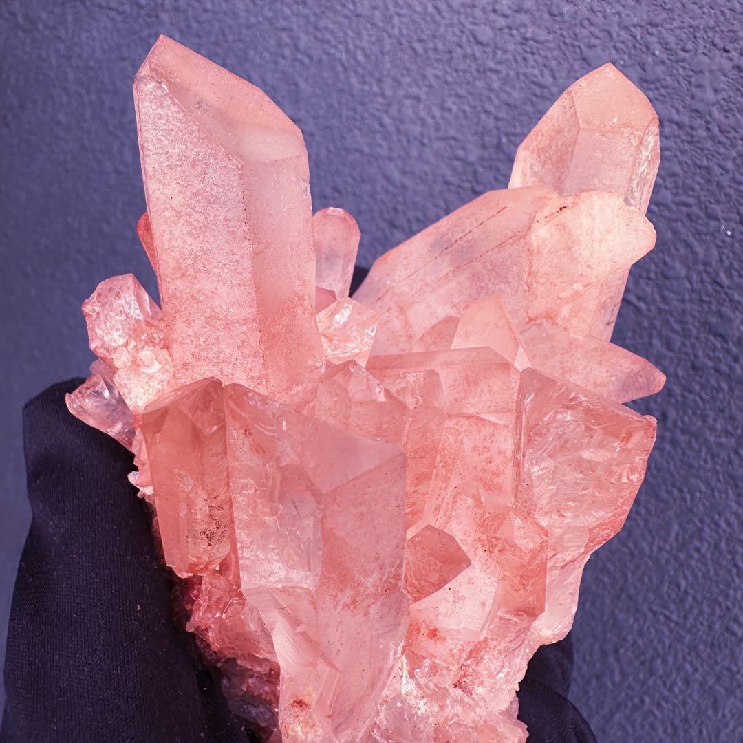 爆レア❗️浄化❗️超綺麗♡超強いパワー ピンク ヒマラヤ クラスター天然石A1467