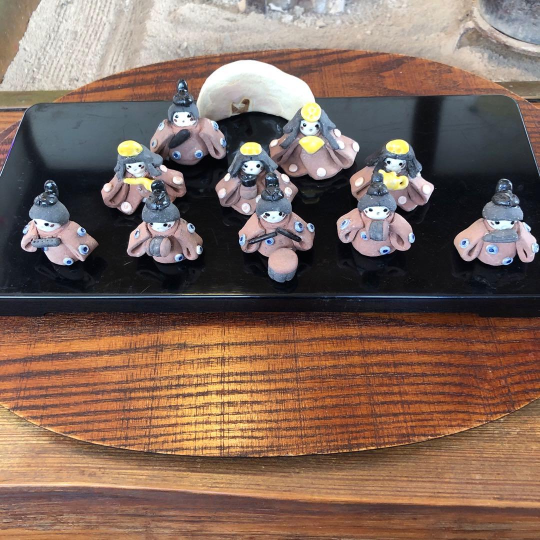 手作り陶器雛人形　　10体セット