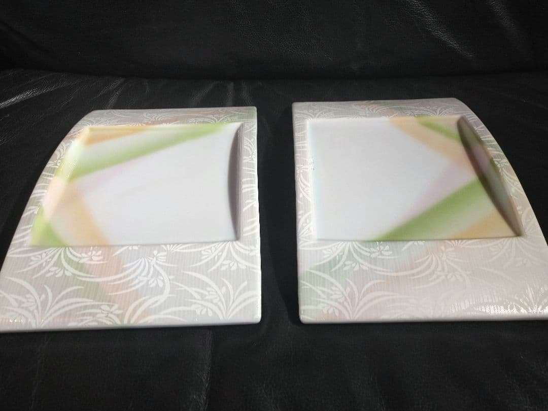 ♥ホームパーティー用♥美濃焼 ・名作良峰作高級浮き上り銀彩皿⬛洋風５種豪華２組