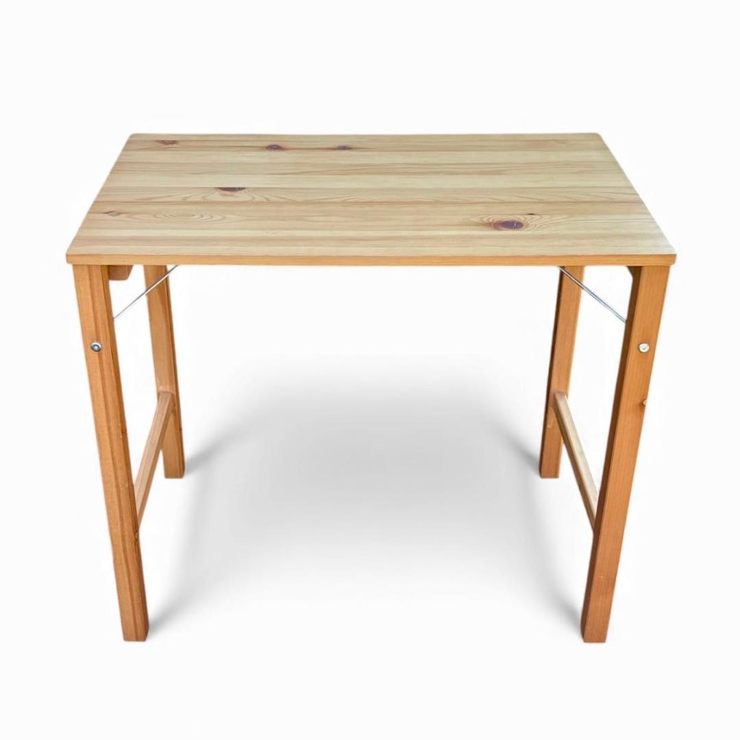 美品 無印良品 MUJI 折りたたみデスク デスク テーブル 天然木 廃盤