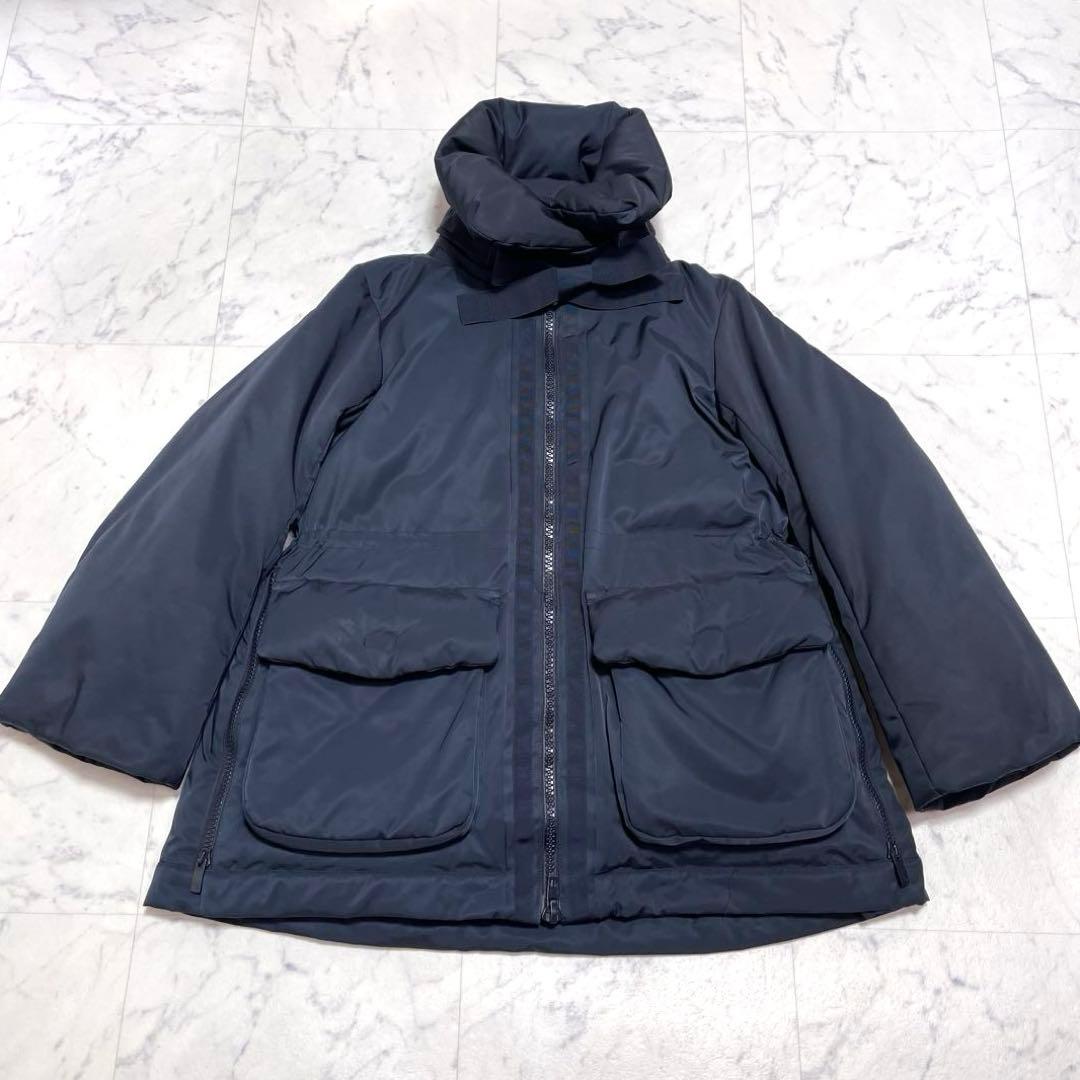 美品✨＋J ユニクロ ジルサンダー ハイブリッドダウンショートコート ネイビーM