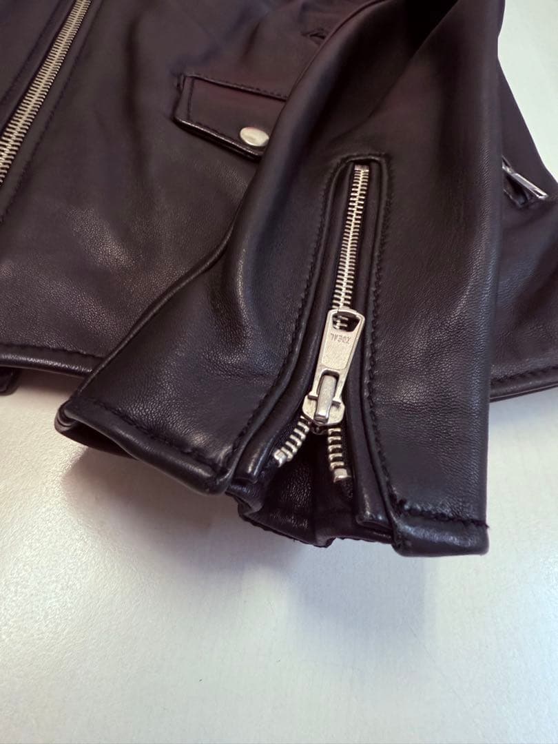 B&Y UNITED ARROWS シープ ダブルライダースジャケット ラム