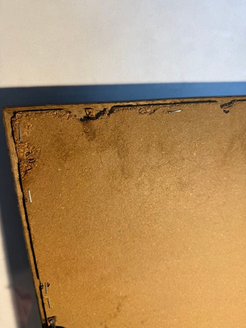 バランタイン 12年 ヴィンテージ ミラー 木製フレーム バー装飾　当時物