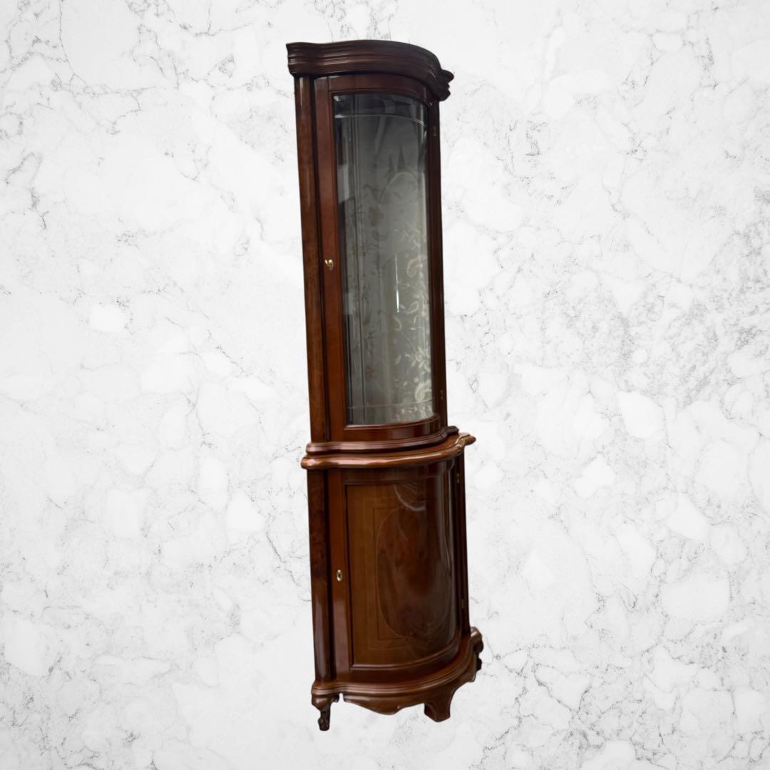 サルタレッリ ガラス　キャビネット イタリア製　ディスプレイ棚　キー付き