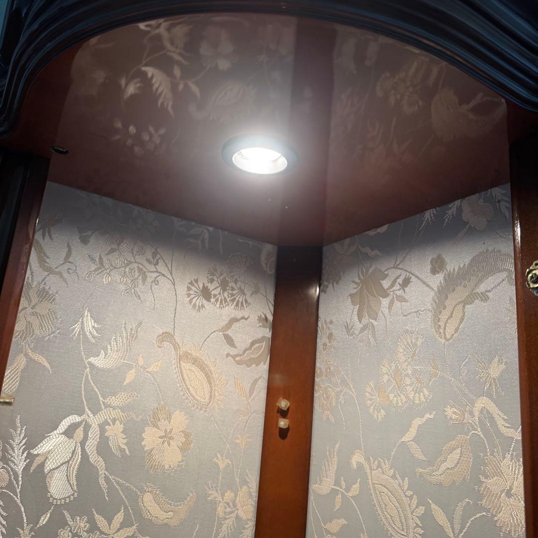 サルタレッリ ガラス　キャビネット イタリア製　ディスプレイ棚　キー付き