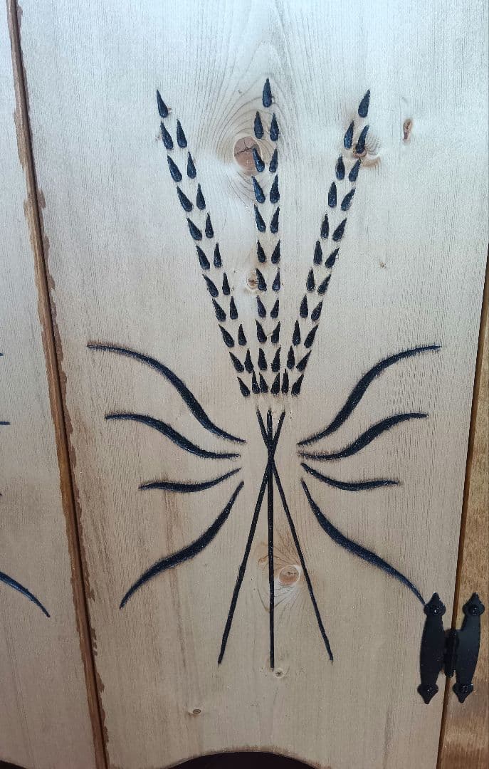 週末（金※土※日）価格＊カントリー家具＊麦の穂＊パントリー（訳あり価格）