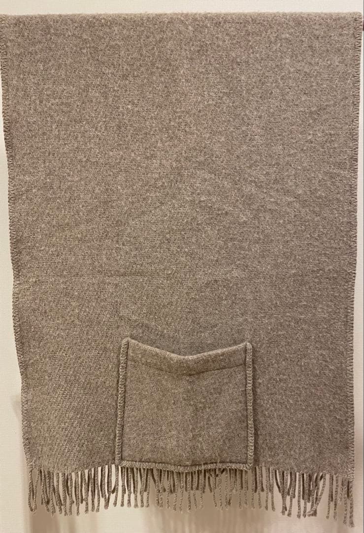 ラプアンカンクリ　UNI ベージュ　ポケットショール　美品