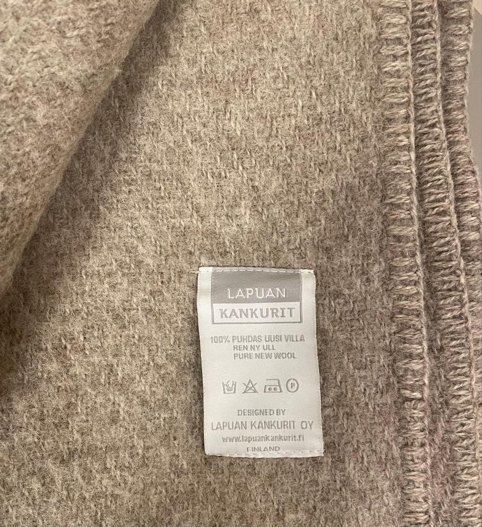 ラプアンカンクリ　UNI ベージュ　ポケットショール　美品