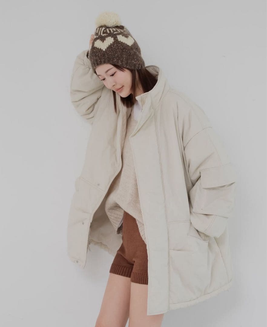 jumelle モンスターコート モヘアフードマフラー 2点セット