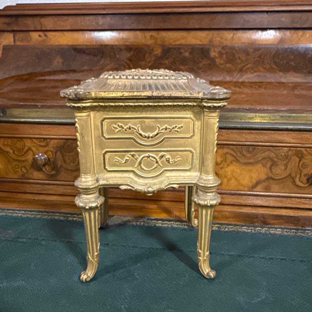 フランスアンティーク、ブロン ズジュエリーボックス、宝石箱 ドレッサー型