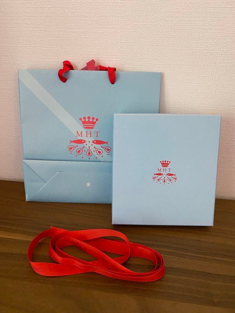 マリーエレーヌドゥタイヤック　MHT レザーアクセサリーケース 水色