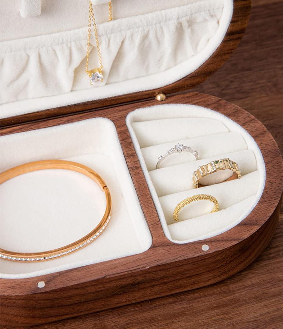 胡桃の木 ジュエリー収納 木製 ボックス アクセサリー