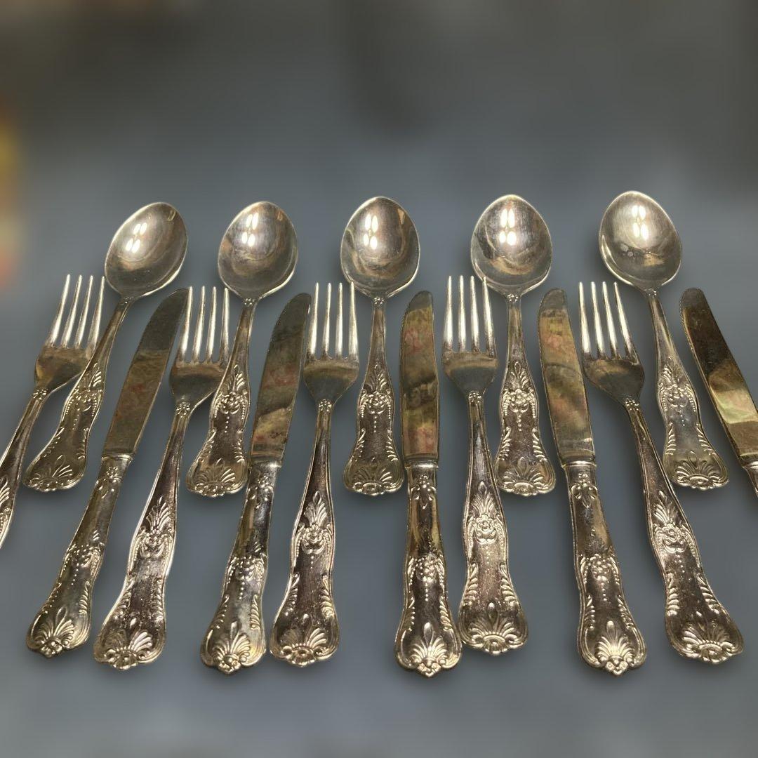 イタリアンカトラリー EPZING フォーク、ナイフ、スプーン15本セットＬＢＬ