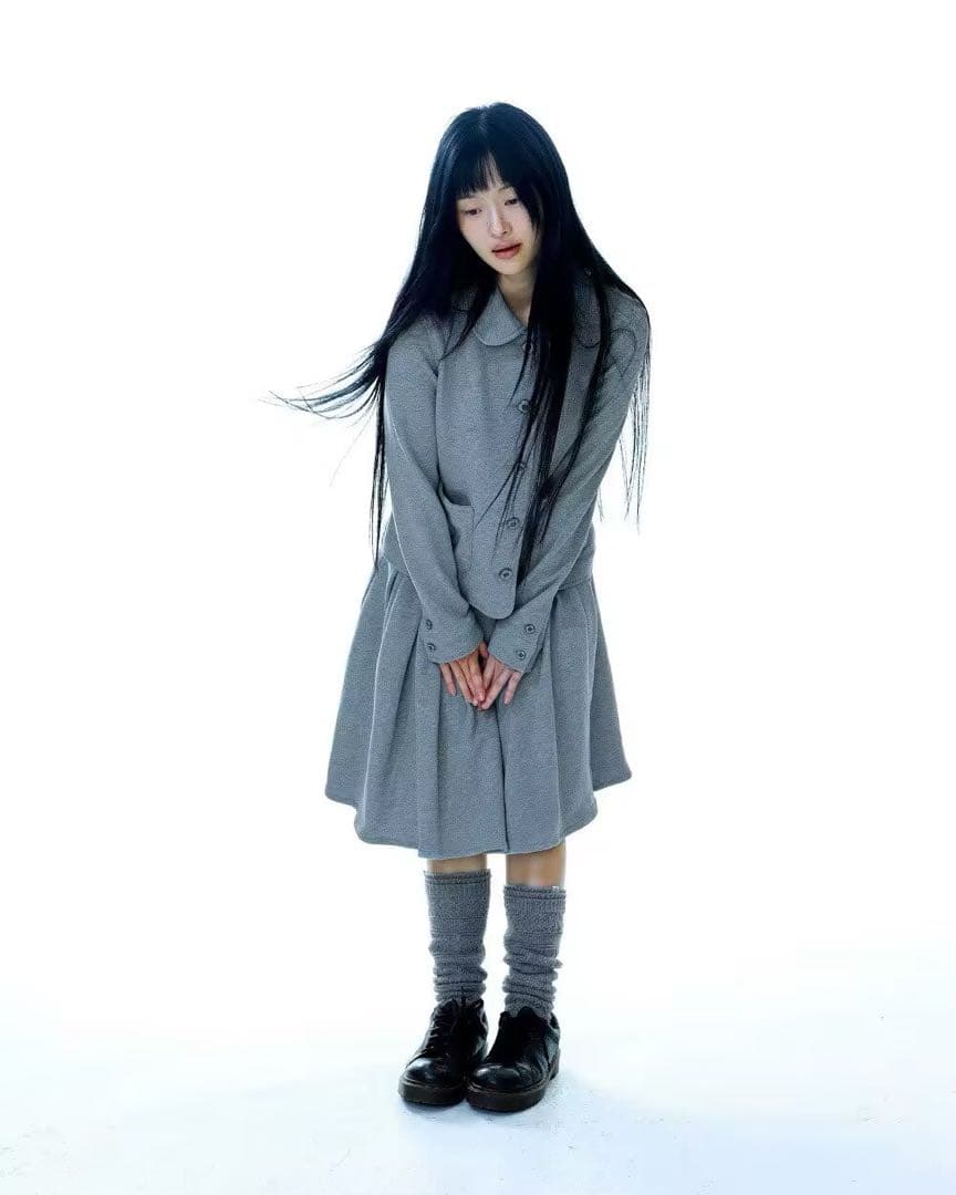 COYSEIO COZY SWEAT WRAP SKIRT GREY スカート