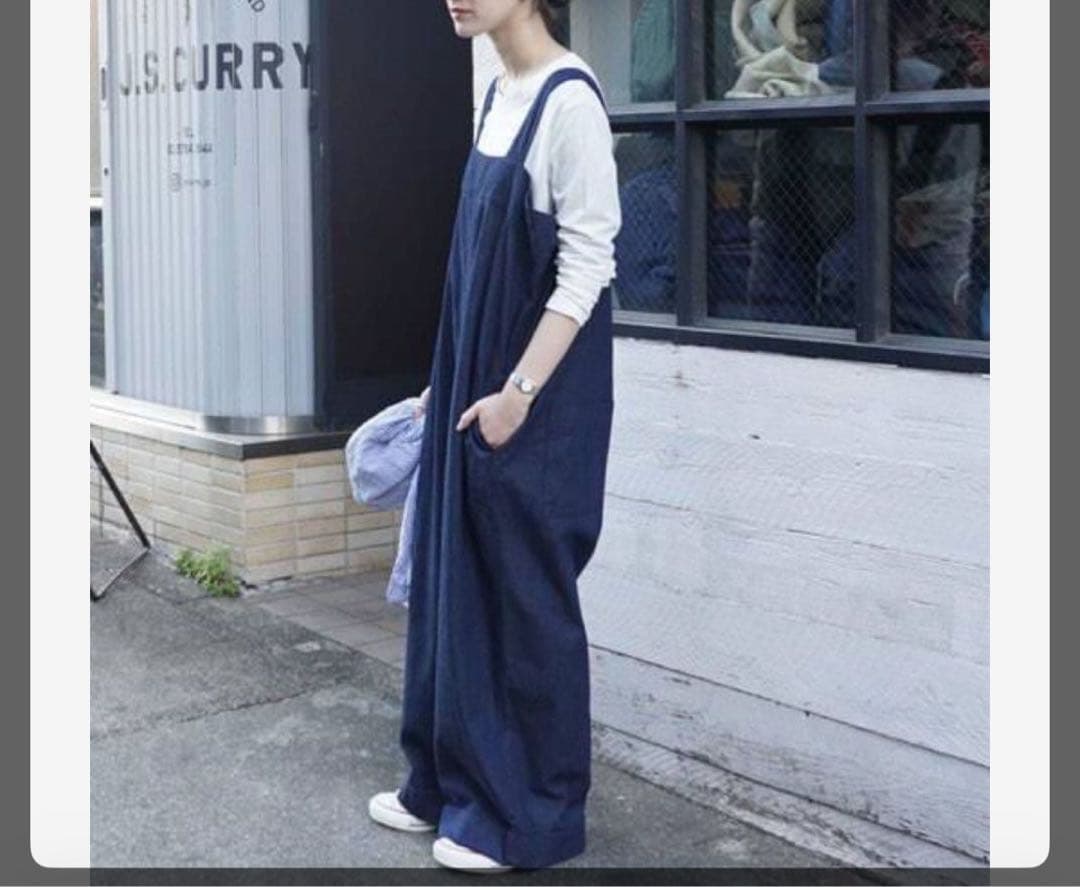 journal standard luxeミリタリーデニム ベアトップサロペット