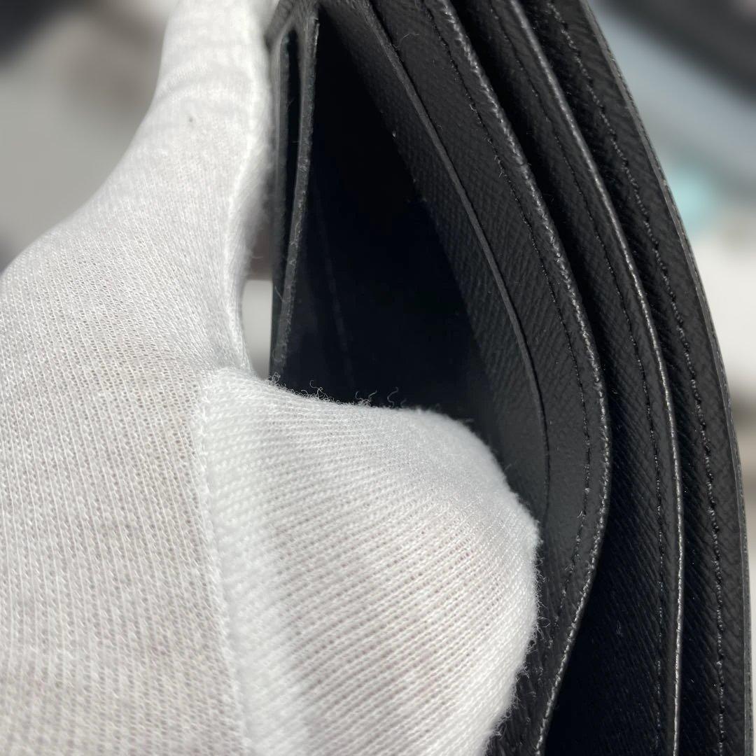 ルイヴィトン　ダミエ　ブラック チェック柄 二つ折り財布