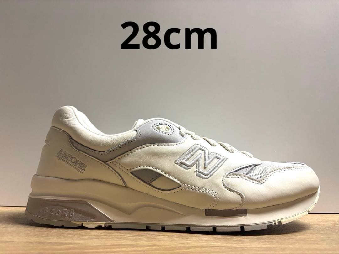 新品未使用 28cm D ニューバランス レザーモデル CM1600WPホワイト