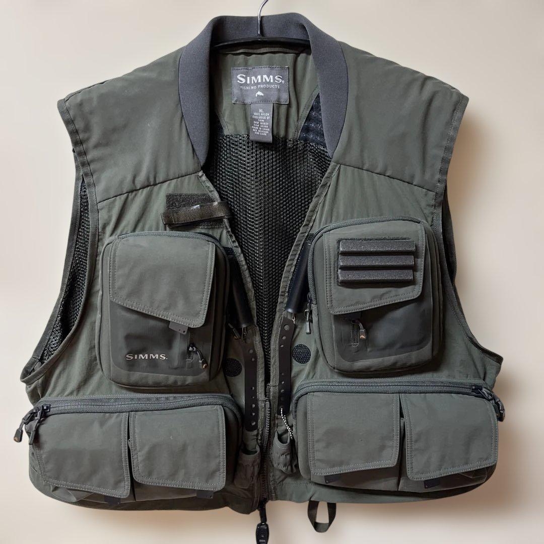 SIMMS フィッシングベスト XL カーキ
