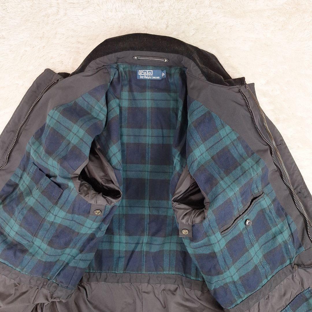 ポロラルフローレン　3WAY　ライナーコート　ブラックウォッチ　フード　L