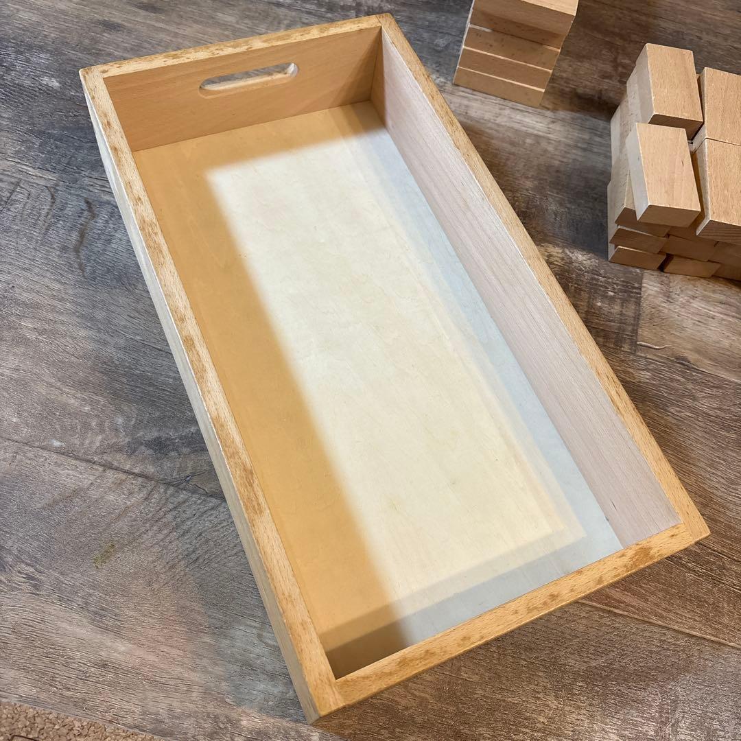 小さな大工さん 直方体 100個　40㎜基尺　収納箱つき　(1)